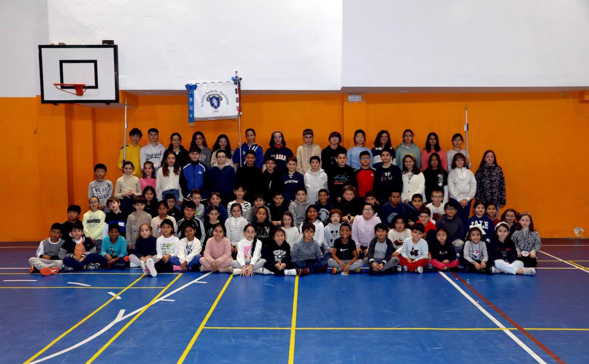 Scientia Karmelo Ikastetxea. Tamborrada infantil 2023. 