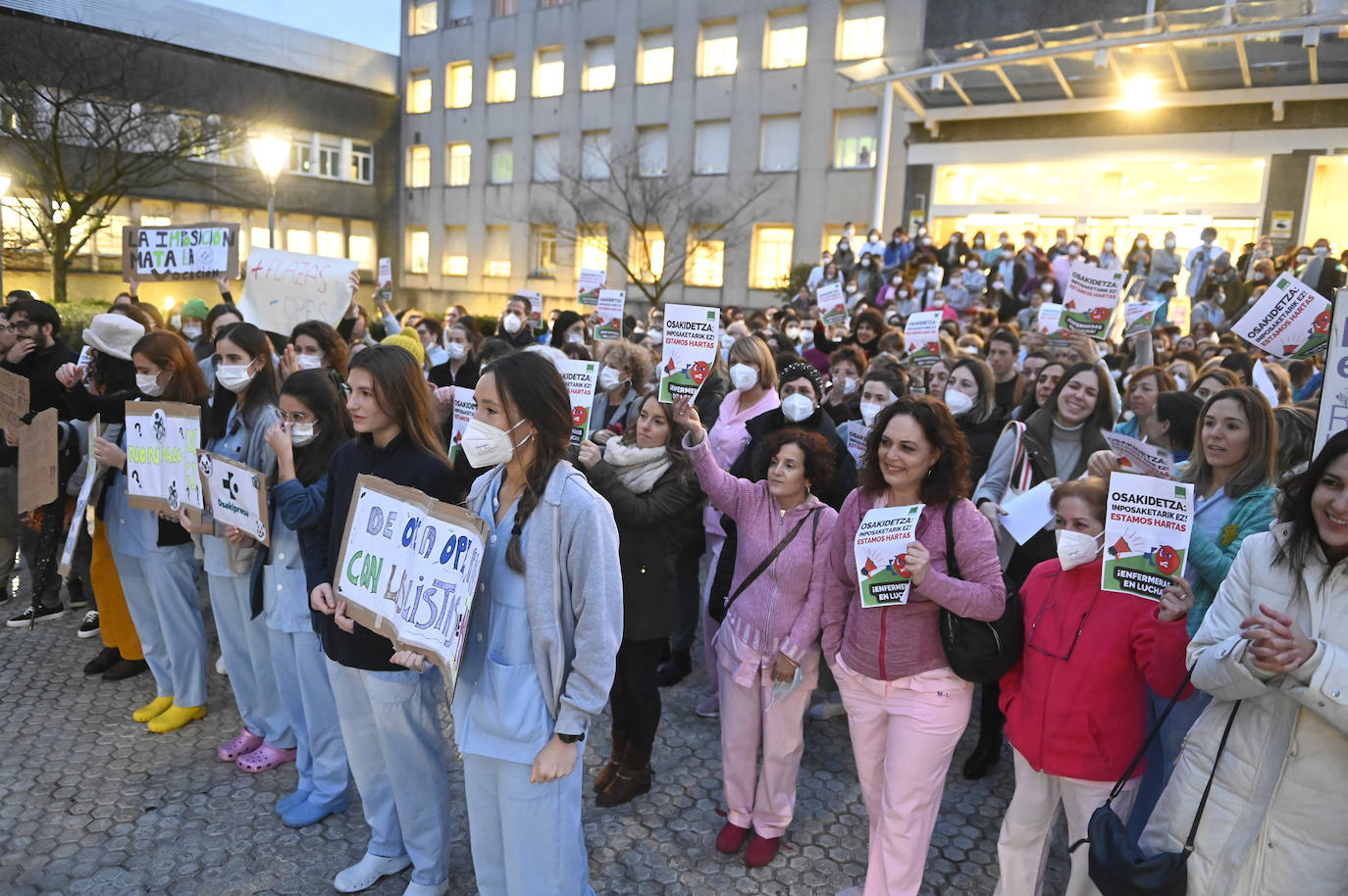 Fotos: Protesta del sector de la enfermería