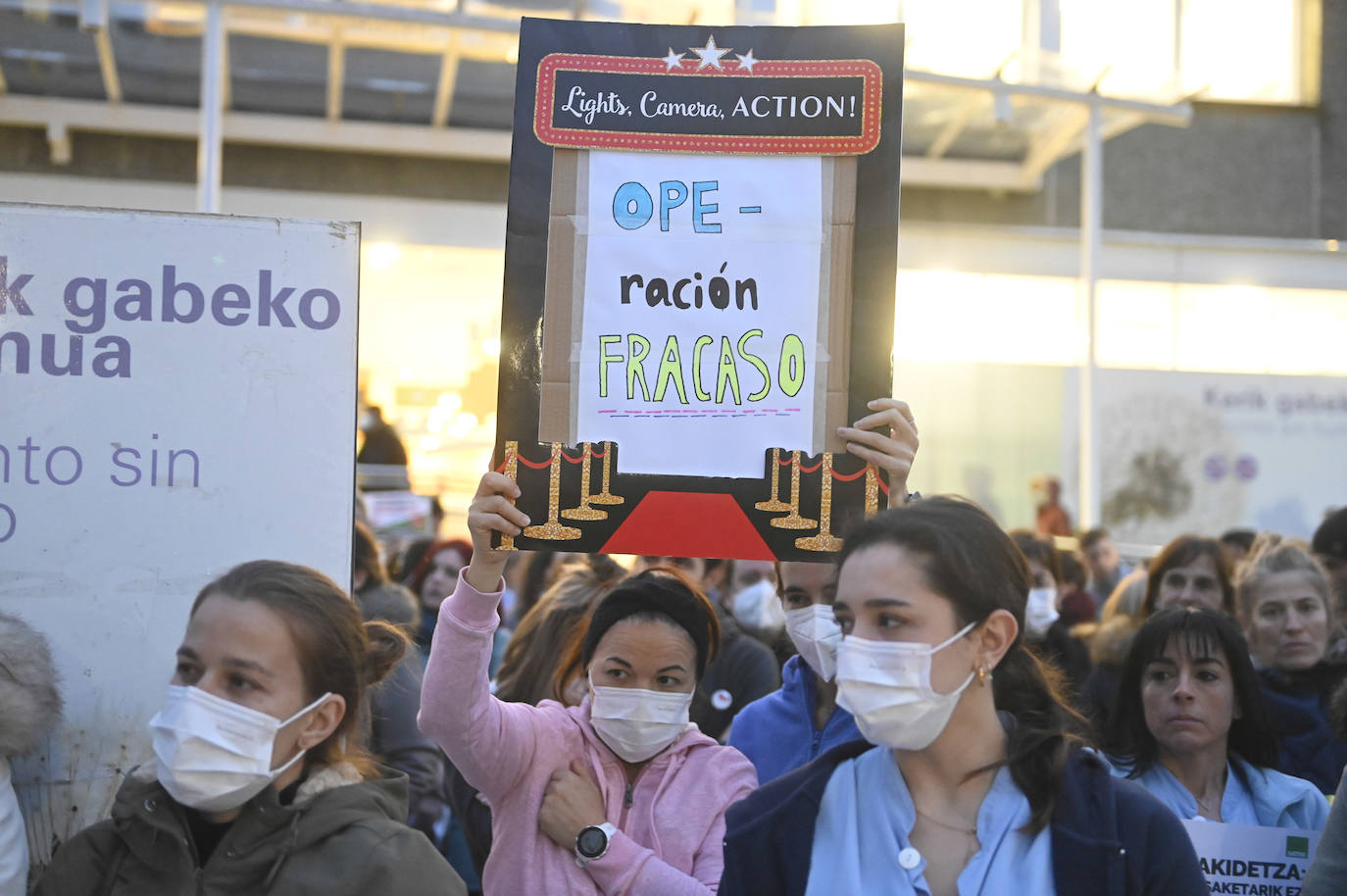 Fotos: Protesta del sector de la enfermería