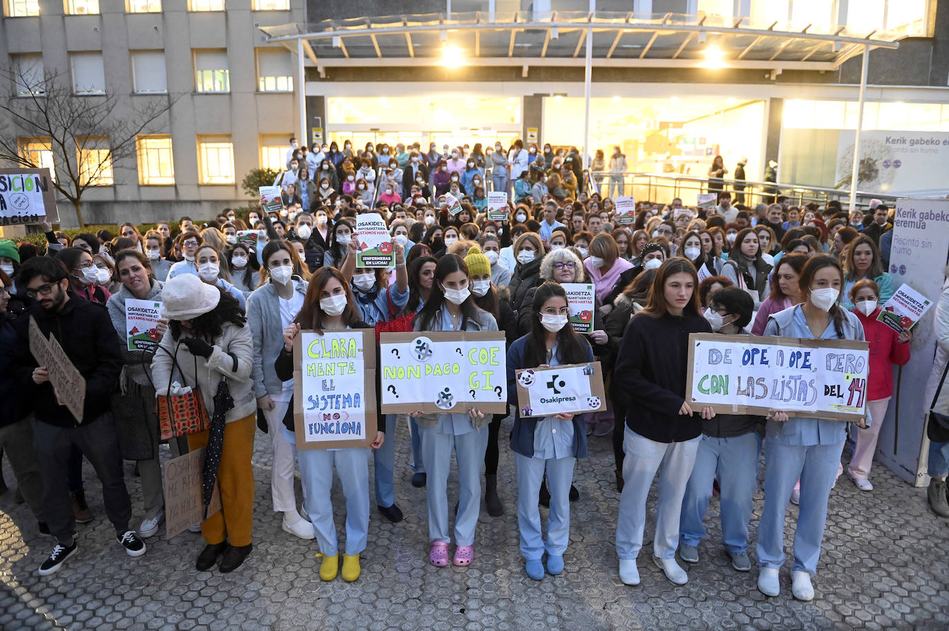 Fotos: Protesta del sector de la enfermería