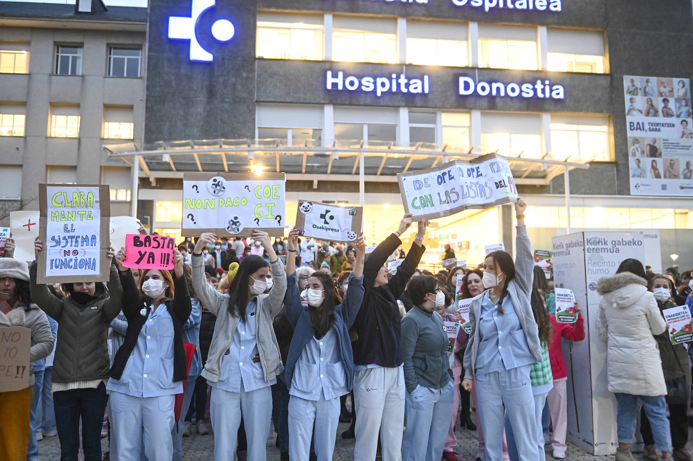 Fotos: Protesta del sector de la enfermería