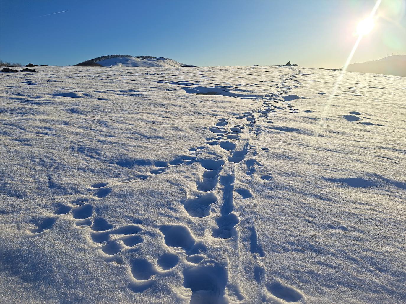 Fotos: Eguzkizko Muinoa, entre nieve y rayos de sol