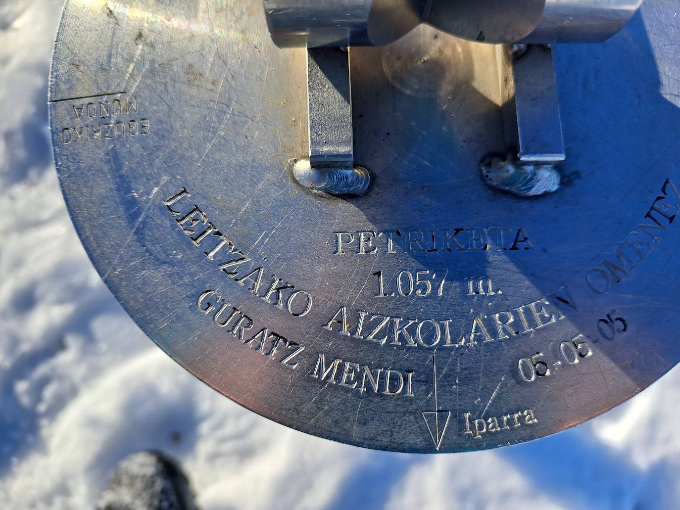 Fotos: Eguzkizko Muinoa, entre nieve y rayos de sol