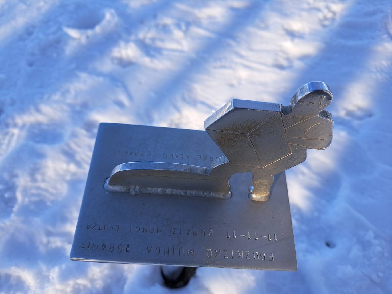 Fotos: Eguzkizko Muinoa, entre nieve y rayos de sol