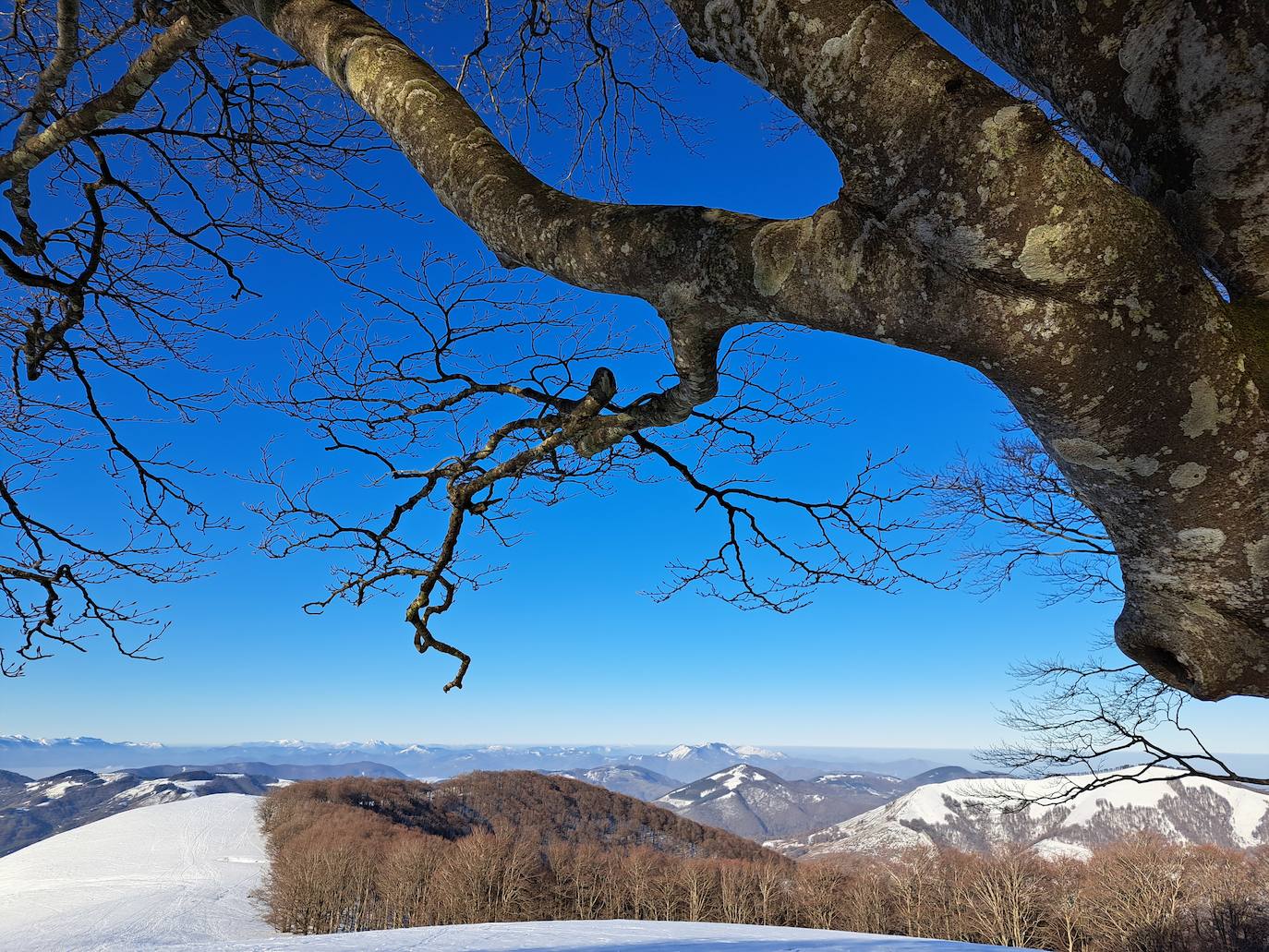 Fotos: Eguzkizko Muinoa, entre nieve y rayos de sol