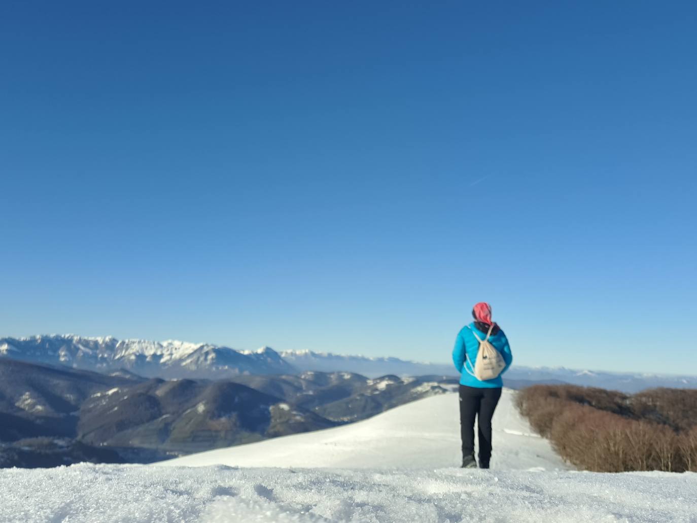 Fotos: Eguzkizko Muinoa, entre nieve y rayos de sol