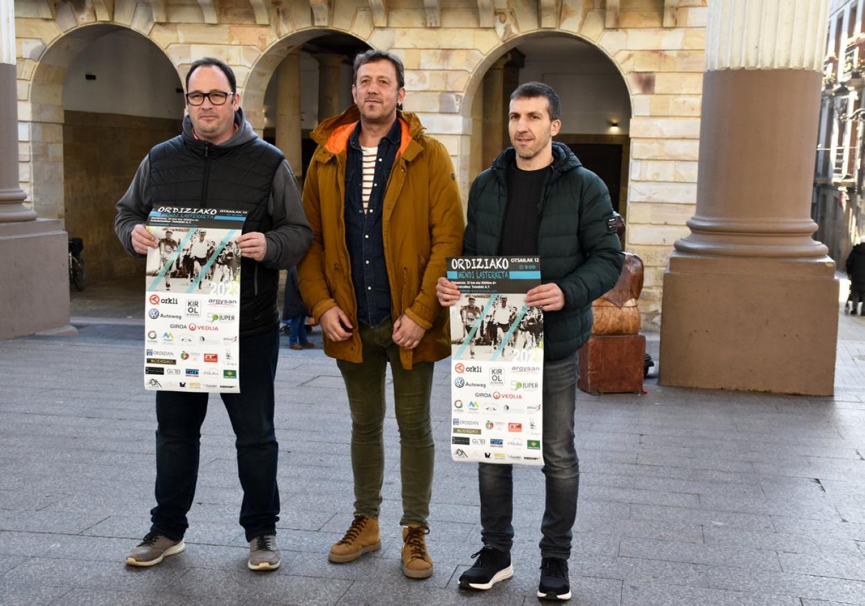 Presentación de la Carrera de Montaña de Ordizia, que se disputará el domingo 12 de febrero. 