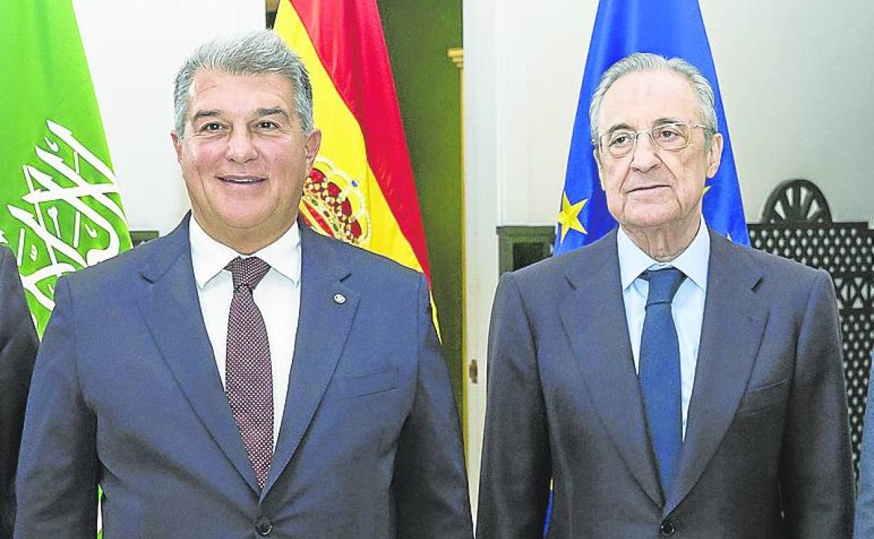 Laporta y Florentino son dos de los principales impulsores de la Superliga.