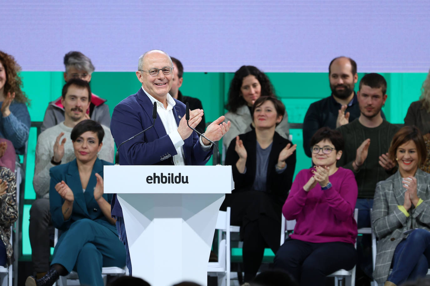 Fotos: Presentación de la candidatura de Izagirre a la Alcaldía de San Sebastián