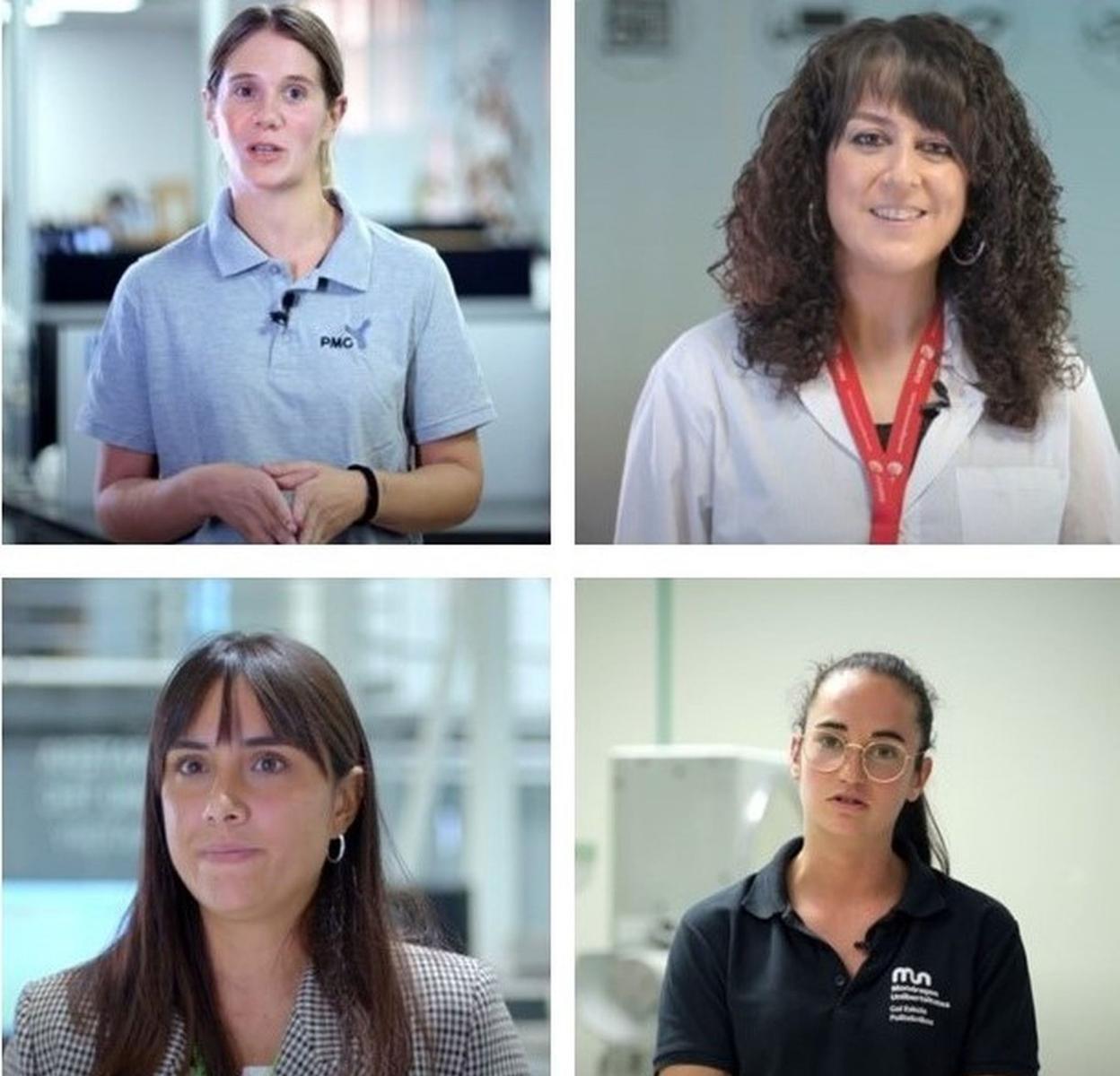 En la iniciativa audiovisual ha participado mujeres de Fagor Electrónica, Ikerlan, Polmetasa y Mondragon Goi Eskola Politeknikoa. 