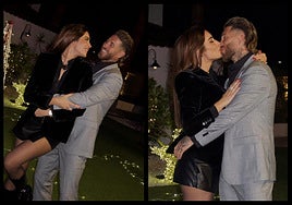 Dos de las imágenes difundidas por Sergio Ramos y Pilar Rubio.
