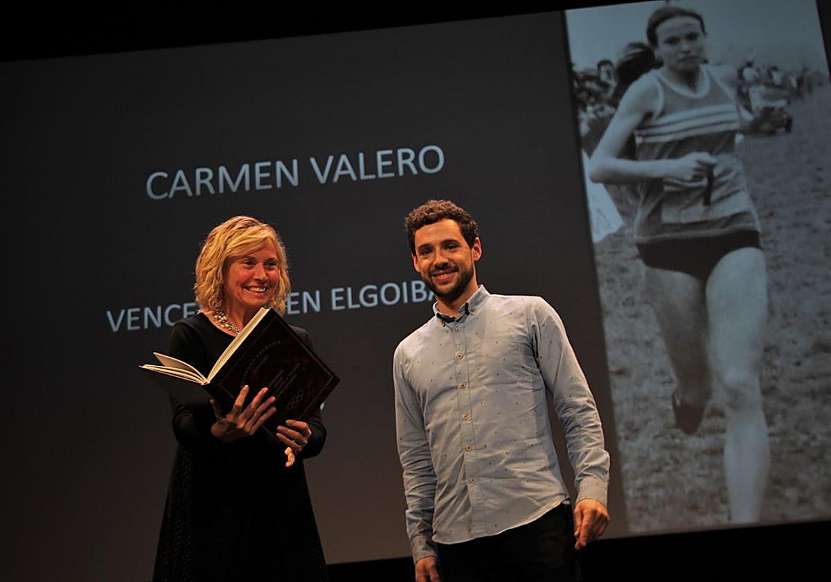 Carmen Valero durante la gala que se celebró en 2018 para conmemorar el 75º aniversario del Muguerza.