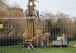 Inicio de la excavación en el GOe.