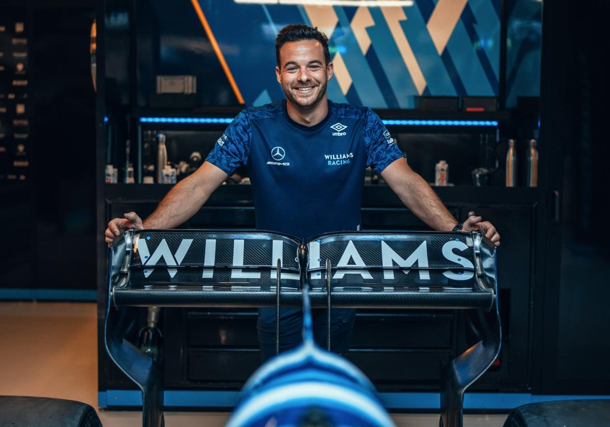 El irundarra Gorka Narbarte es el responsable mecánico del coche número 1 del equipo Williams de Formula 1.