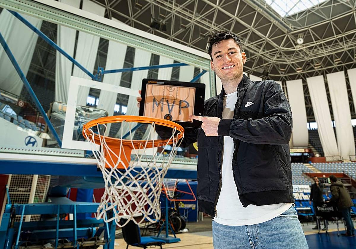 Alex Barcello, en el Angulas Aguinaga Arena.