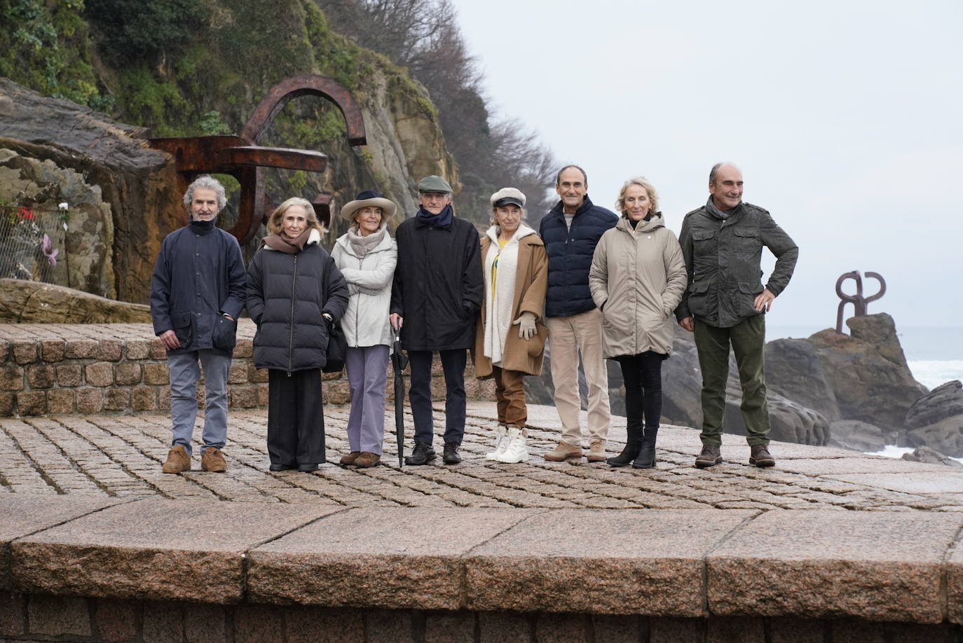 Homenaje de la familia Chillida en el Peine del Viento