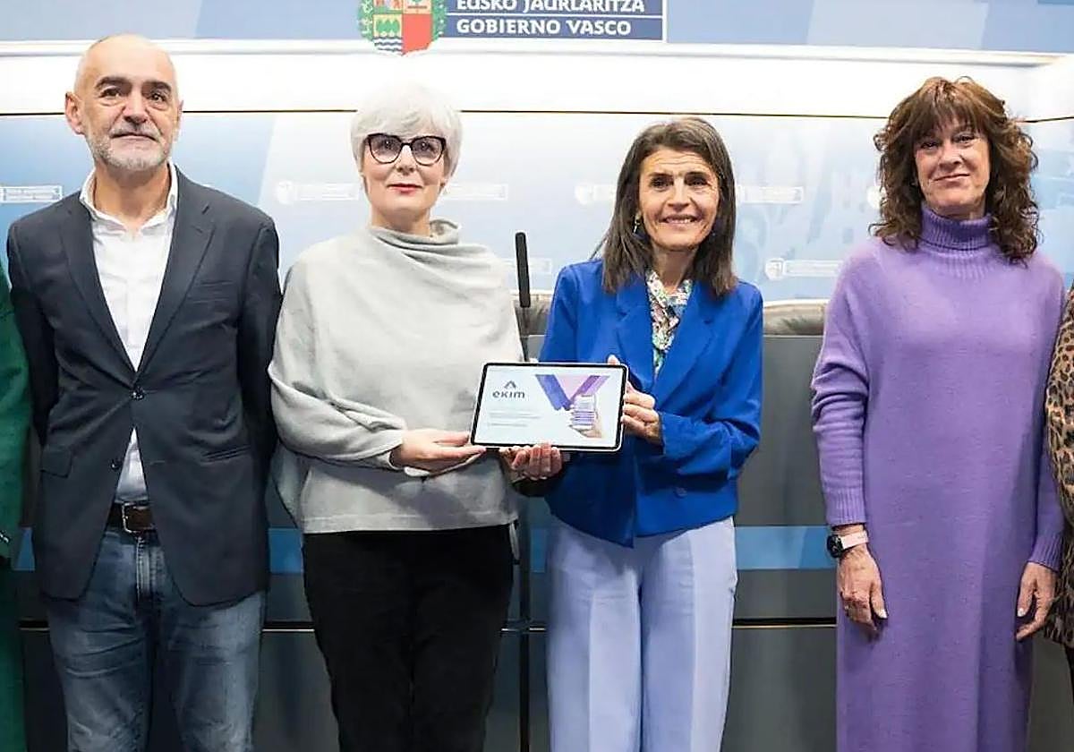 Elgarresta y Melgosa, durante la presentación.