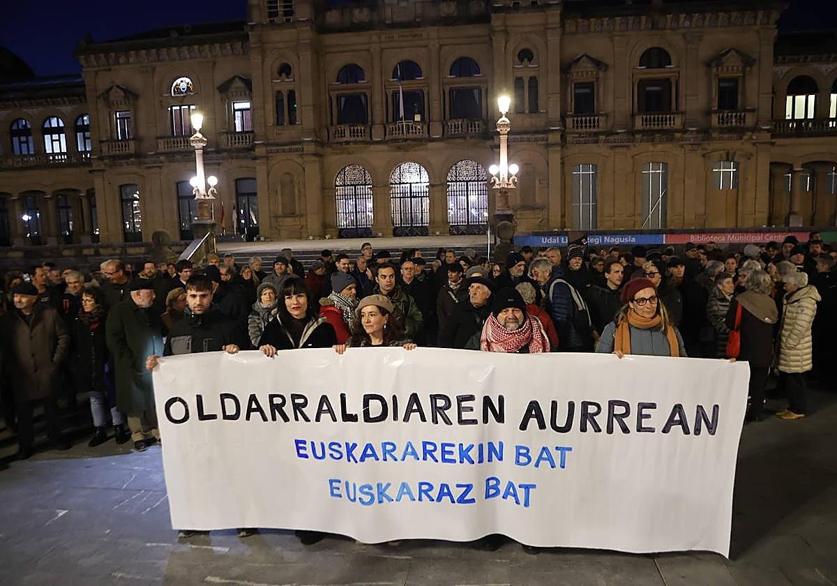 Donostian atzo arratsaldean izandako kontzentrazioa.