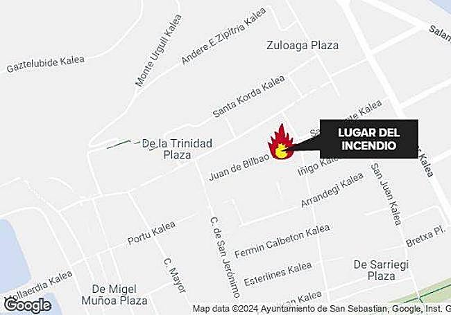 El incendio ha ocurrido en el número 15 de Juan de Bilbao.
