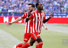Sheraldo Becker celebra un gol marcado con el Unión Berlín.