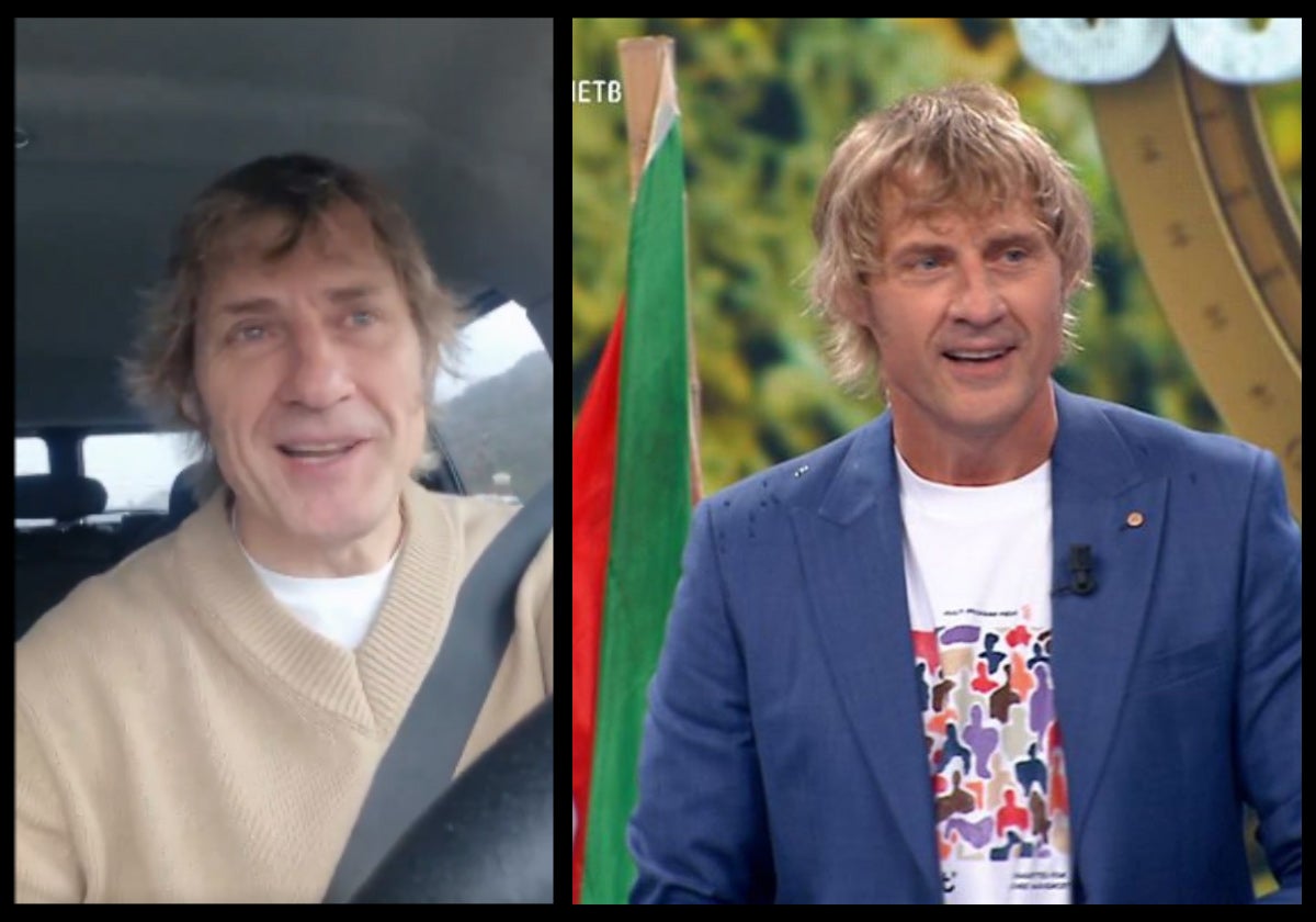 Julián Iantzi en el plató de El Conquis