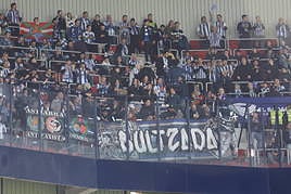 La afición de la Real no deja solo a su equipo