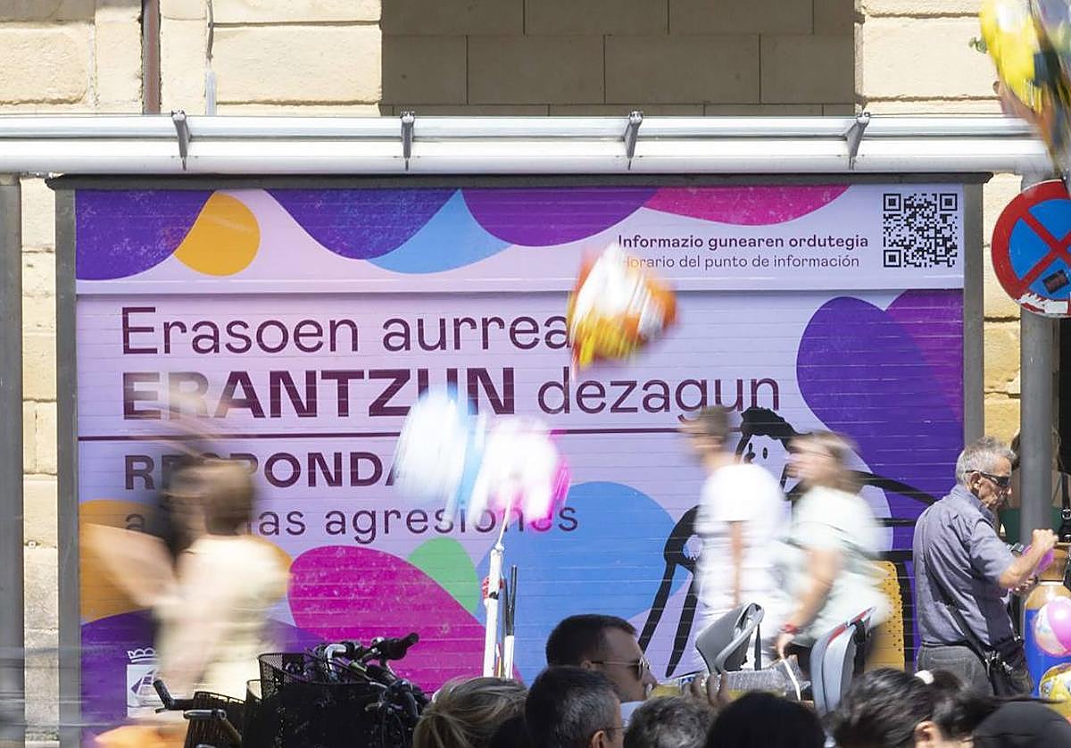 El punto morado del Boulevard en Donostia.