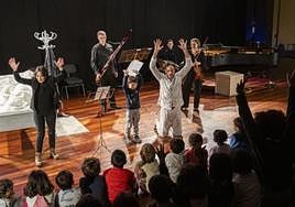 Un momento de la representación del espectáculo infantil.