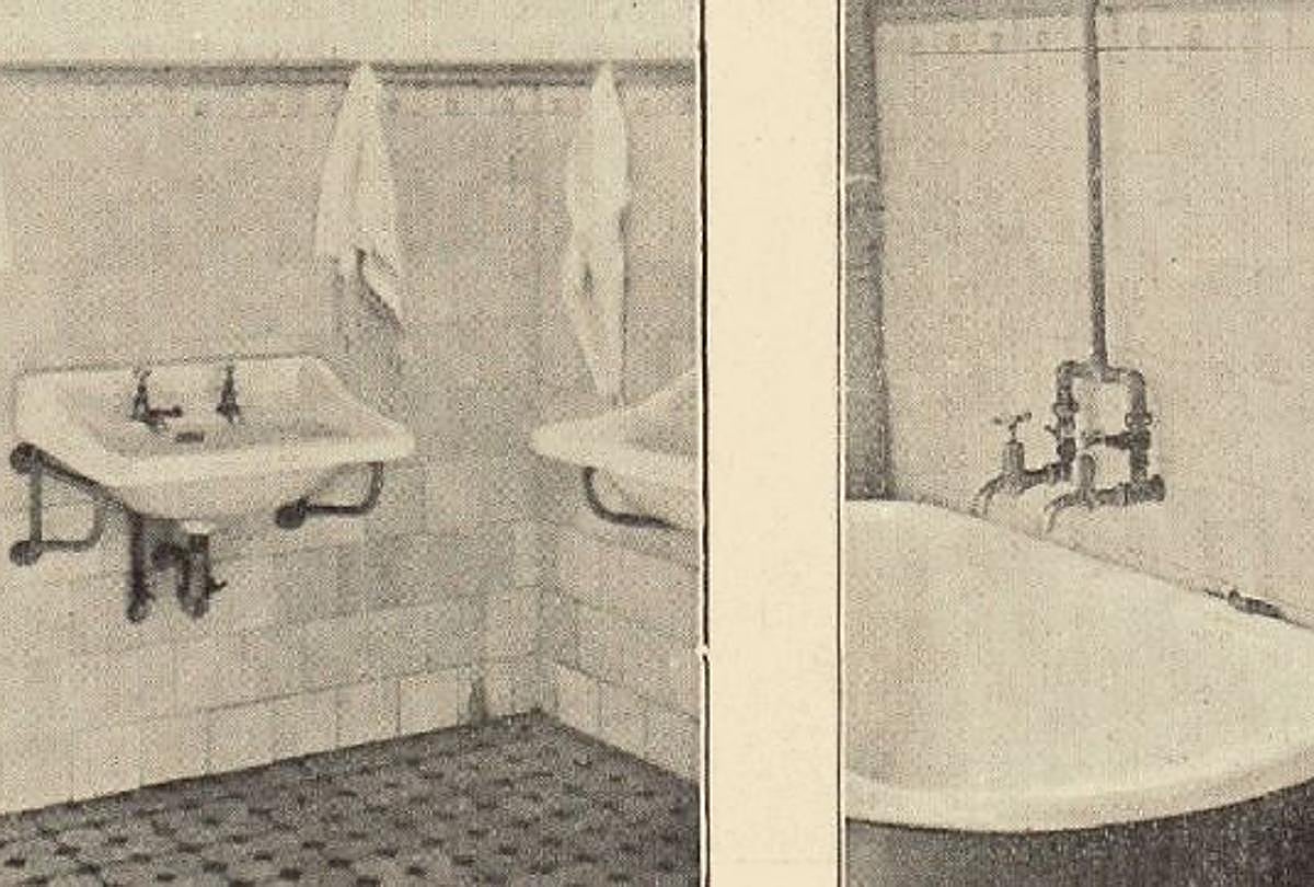 Imagen secundaria 1 - El comedor del reformatorio, uno de los baños y un fraile mercedario en la cocina.