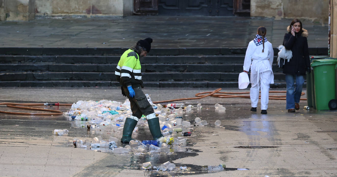 Récord de residuos en el día de San Sebastián