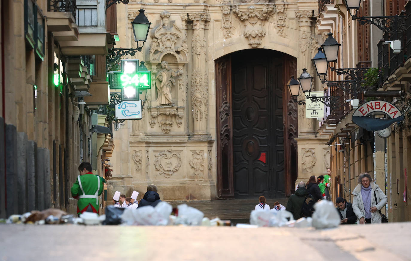 Récord de residuos en el día de San Sebastián