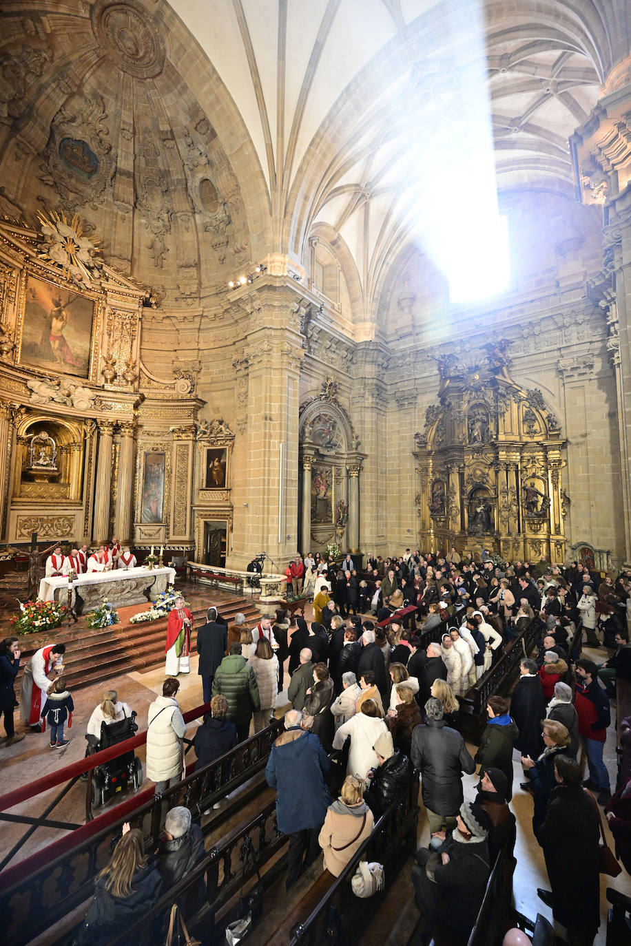 Multitudinaria misa de San Sebastián