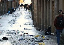 Récord de residuos en el día de San Sebastián