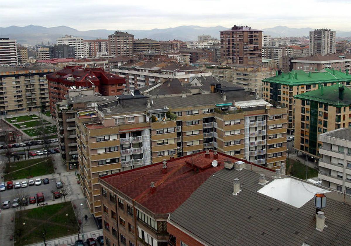 Una vista del barrio de Iturrama, en Pamplona.