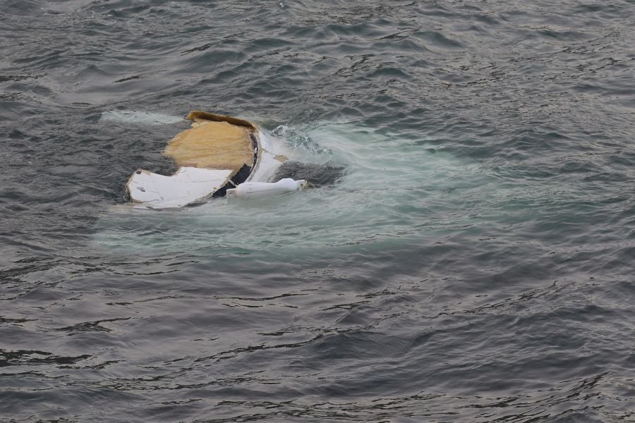 Así fue el rescate del naufragio cerca de Zumaia