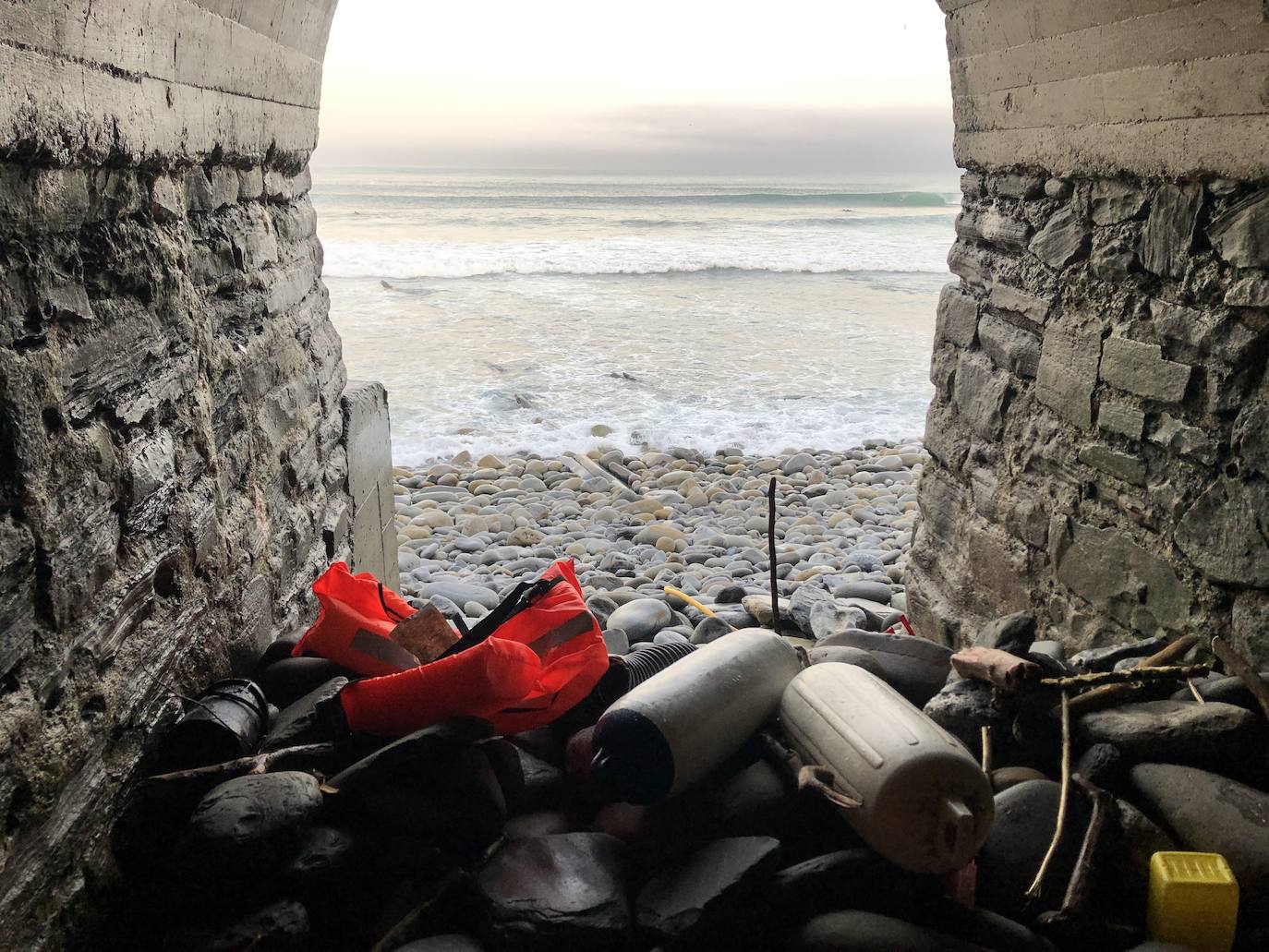 Así fue el rescate del naufragio cerca de Zumaia