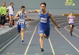 Calbano batió el récord de Euskadi de 200 metros en la final del Campeonato de Gipuzkoa.