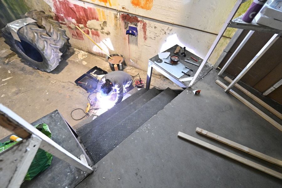 La fabrica de las carrozas del Carnaval de Tolosa