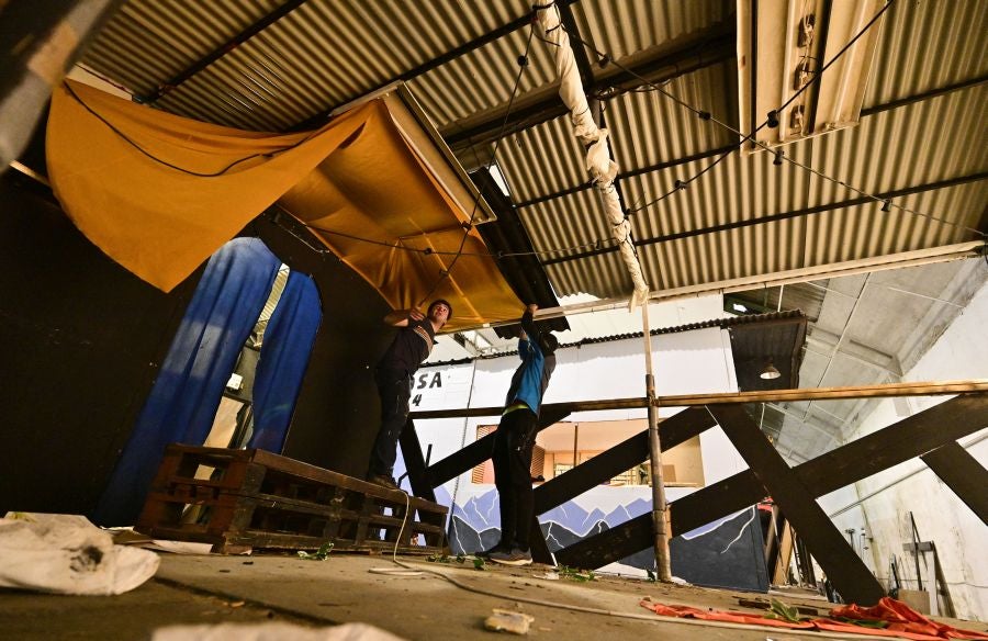 La fabrica de las carrozas del Carnaval de Tolosa