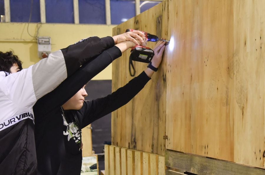 La fabrica de las carrozas del Carnaval de Tolosa