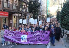 La convocatoria contra la grave situación sanitaria ha tenido una gran participación y ha recorrido las calles de Errenteria.