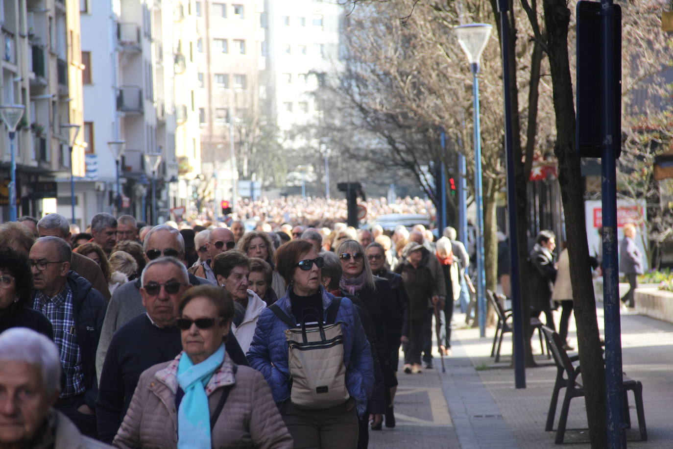 La protesta en Errenteria por Iztieta, en imágenes