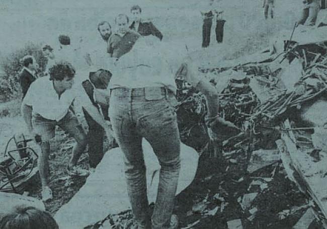 Fotografía que se publicó en la información de DV sobre el siniestro.