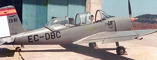 La avioneta que pilotaba Eguiguren cuando sufrió el accidente mortal.