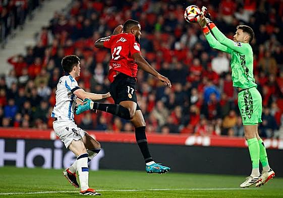 Remiro también mantuvo la portería a cero ante el Mallorca este martes.