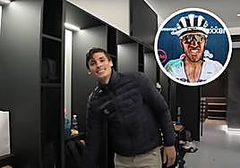 Robin Le Normand, en el vestuario del Reale Arena.