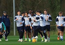 La plantilla de la Real entrena este viernes en Zubieta