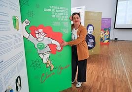 Idoia Mujika, durante la presentación ayer de la octava edición del programa Emakumeak Zientzian.