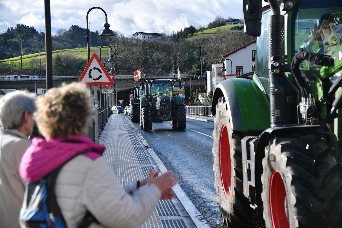 Las &#039;tractoradas&#039; llegan a Gipuzkoa
