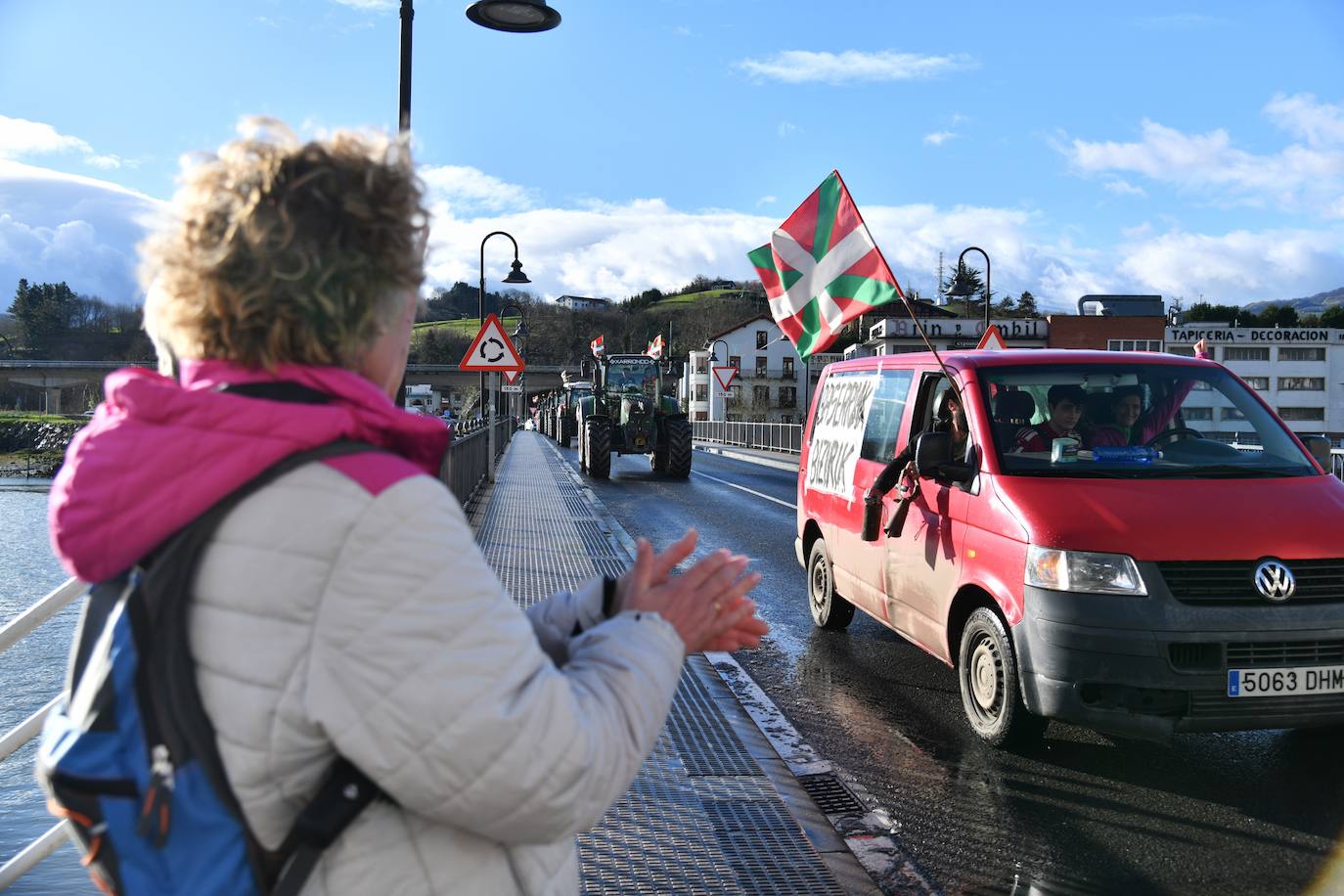 Las &#039;tractoradas&#039; llegan a Gipuzkoa